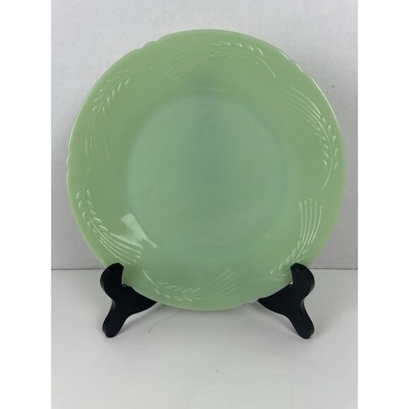 FireKing Other - Fire King Jadeite Sheaves Sheaf Sheath of Wheat 9” Dinner Plate Rare HTF